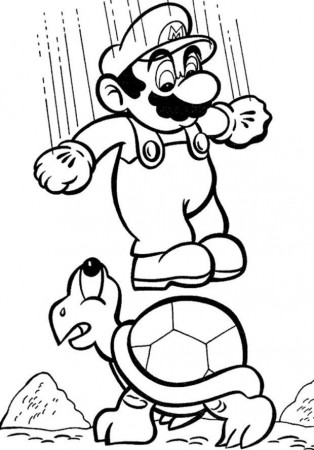 Dibujos para pintar de Mario Bros. Dibujos para colorear de Mario Bros