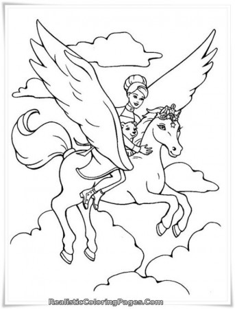 Barbie And The Magic Of Pegasus Girls Coloring Pages « Printable 
