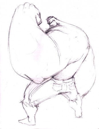 Hulk sketch by immilesaway on deviantART