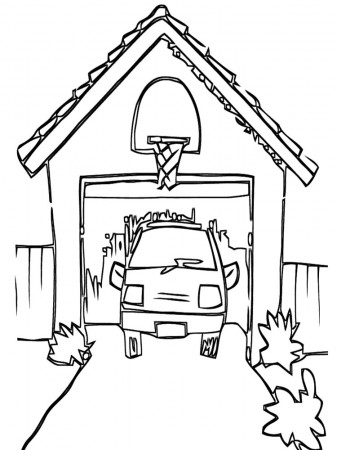Garage coloring pages