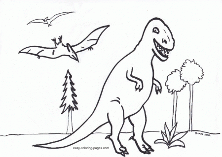 Dinosaurs Coloring Pages for toddler #6225 Dinosaurs Coloring ...