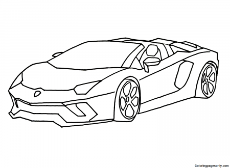 Lamborghini Aventador Coloring Pages - Lamborghini Coloring Pages - Coloring  Pages For Kids And Adults