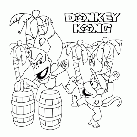 ▷ Donkey Kong: Coloring Pages & Books - 100% FREE and printable!