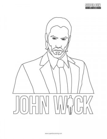 John Wick Coloring Page - Super Fun Coloring