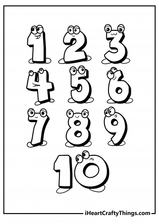 Printable Number Coloring Pages (Updated 2023)
