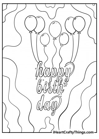 Printable Happy Birthday Coloring Pages (Updated 2023)