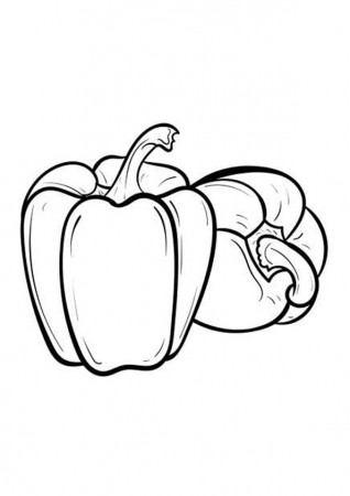 Coloring Pages | Capsicum Coloring Pages Printable