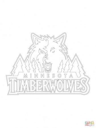 Minnesota Timberwolves Logo Coloring Page Imágenes por Lavinie21 | Imágenes  españoles imágenes