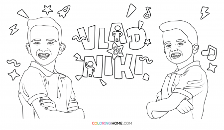 Vlad and Niki coloring pages