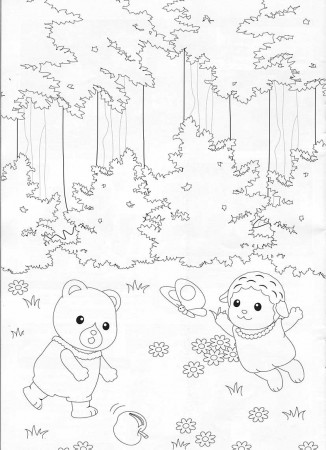 Calico Critters Coloring Pages (Sylvanian Families) - Calico Critters