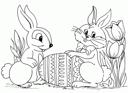 Easter Coloring Pages Printable Easter Color Coloring Easter Eggs ...