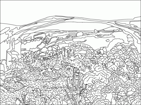 Coloring Pages: Free Coloring Pages Of Park Scenes Landscape ...