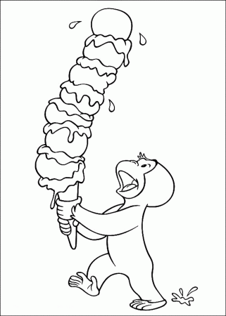 curious george coloring pages free - Printable Kids Colouring Pages