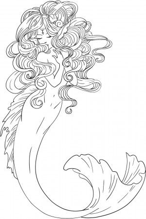 Adult Coloring Pages Mermaids Free Coloring Page Coloring Pages ...