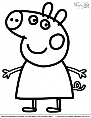 peppa pig coloring pages | Only Coloring Pages