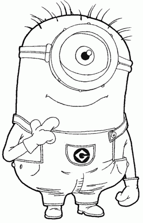 For Kids Despicable Me Coloring Pages | Cartoon Coloring pages of ...