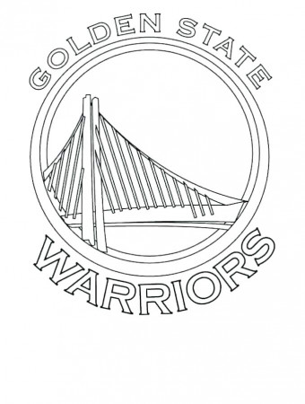 golden state warriors logo coloring page – soidesign.info