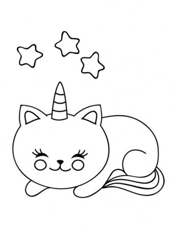 Cute Unicorn Cat Coloring Pages - Unicorn Cat Coloring Pages - Coloring  Pages For Kids And Adults