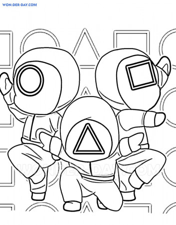 Squid Game Coloring Pages | Free Coloring Pages