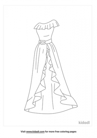 Girl Dress Coloring Pages | Free Fashion & Beauty Coloring Pages | Kidadl