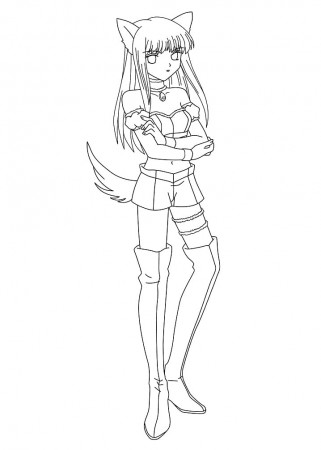 Wolf Girl Coloring Pages - Free Printable Coloring Pages for Kids