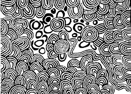 Art Therapy coloring page Aboriginal art : Aboriginal motives 1
