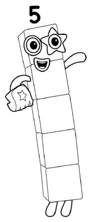 numberblocks coloring pages 5 – Having fun with children