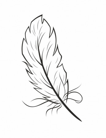 Indian Feather Coloring Page