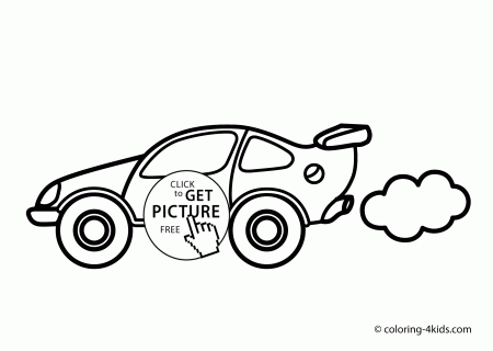Cool Car coloring pages for kids, printable speed car | coloing ...