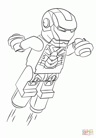Lego Iron Man coloring page | Free Printable Coloring Pages