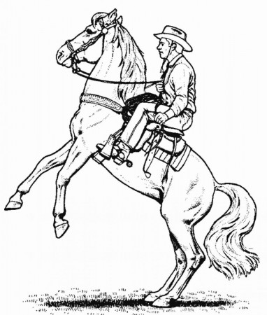 7 Pics of Cowboy And Horse Coloring Pages Printable - Cowboy Horse ...