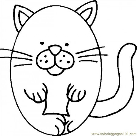 Egg Cat Coloring Page for Kids - Free Holidays Printable Coloring Pages  Online for Kids - ColoringPages101.com | Coloring Pages for Kids