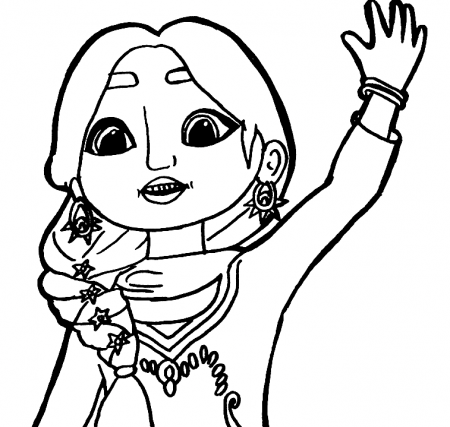 Priya from Mira Royal Detective Coloring Pages - Mira, Royal Detective  Coloring Pages - Coloring Pages For Kids And Adults