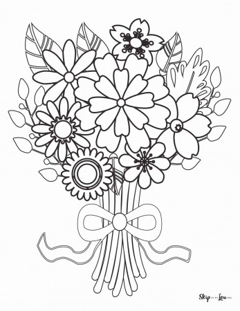 Flower Coloring Pages | Skip To My Lou