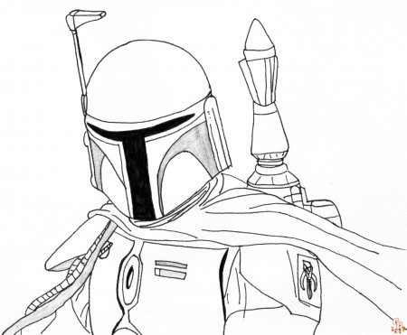 Free Printable Boba Fett Coloring Pages for Kids | GBcoloring