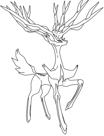 Xerneas Legendary Pokemon Coloring Lesson | Kids Coloring Page – Coloring  Lesson – Free Printables and Coloring Pages for Kids