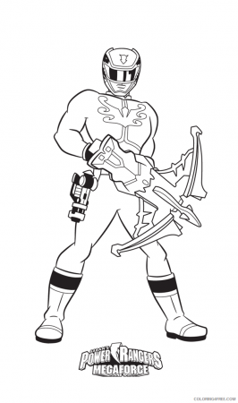 power ranger coloring pages megaforce red ranger Coloring4free ...