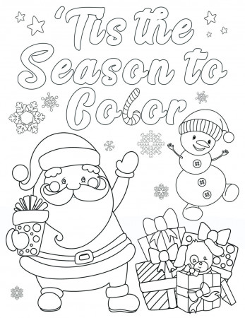 Top 18 Unbeatable Coloring Sheets Christmas For Kids Class Lyrics ...