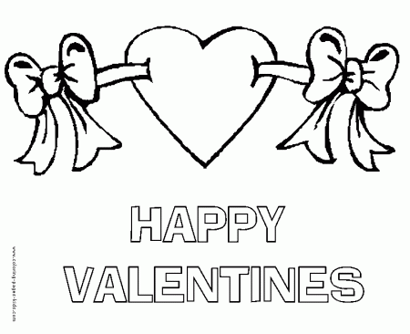 Happy Valentines coloring - Coloring pages for kids