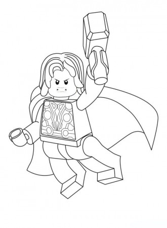 Free Thor Coloring Pages PDF - Coloringfolder.com | Superhero coloring,  Superhero coloring pages, Avengers coloring