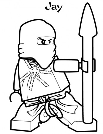 Jay from Ninjago Coloring Page - Free Printable Coloring Pages for Kids