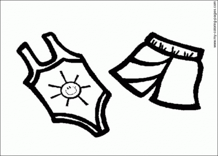 bathing suits template | Summer colors, Coloring pages, Color
