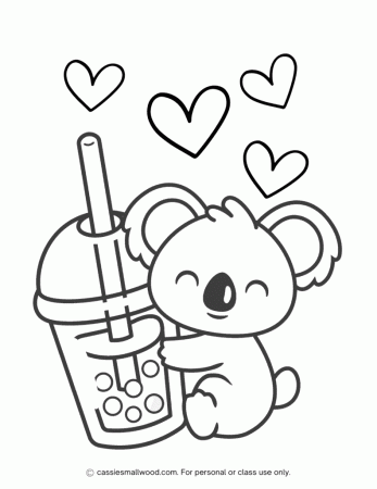 25 Cute Boba Tea Coloring Pages (Free ...