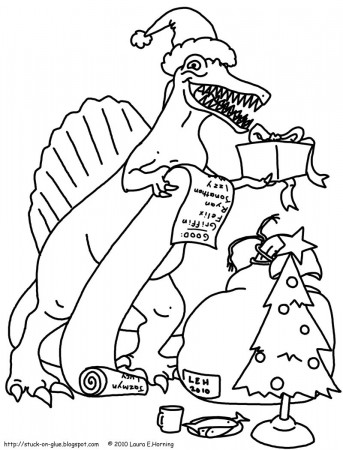 Give Your Octopus a Paintbrush (or 8): Coloring Pages: Dinosaur ...