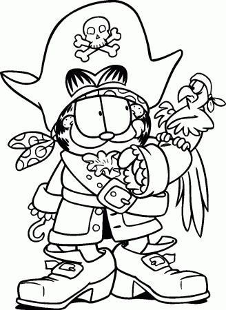 Garfield Coloring Pages Garfield 