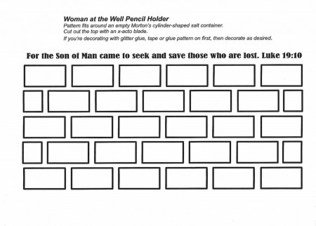 Brick Wall Coloring Page - Coloring Style Pages