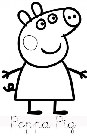 Peppa+Pig+Cake+Template | Peppa pig coloring pages | Leth's party ...