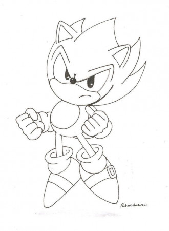 Super Sonic Pictures To Color - Coloring Pages for Kids and for Adults