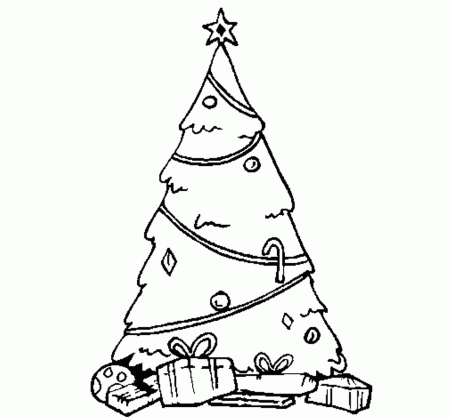 Printable Christmas Tree Coloring Pages | Christmas Coloring pages ...