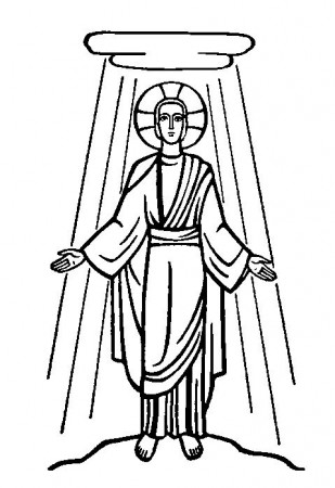 Trnsfiguration of Jesus Coloring Pages